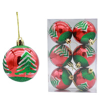 Load image into Gallery viewer, 6pcs/pack 6cm Painted Christmas Ball Decoration Props