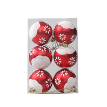 Load image into Gallery viewer, 6pcs/pack 6cm Painted Christmas Ball Decoration Props