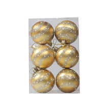 Load image into Gallery viewer, 6pcs/pack 6cm Painted Christmas Ball Decoration Props