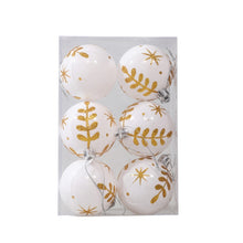 Load image into Gallery viewer, 6pcs/pack 6cm Painted Christmas Ball Decoration Props