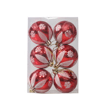 Load image into Gallery viewer, 6pcs/pack 6cm Painted Christmas Ball Decoration Props