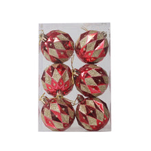 Load image into Gallery viewer, 6pcs/pack 6cm Painted Christmas Ball Decoration Props