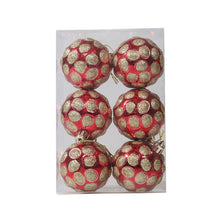 Load image into Gallery viewer, 6pcs/pack 6cm Painted Christmas Ball Decoration Props