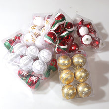 Load image into Gallery viewer, 6pcs/pack 6cm Painted Christmas Ball Decoration Props