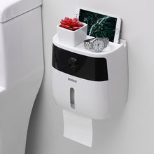 Load image into Gallery viewer, ECOCO E1804 Toilet Multifunctional Double-layers Tissue Rack, White+Gray, White+Black, Pink+Pink, Blue+Blue