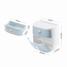 Load image into Gallery viewer, ECOCO E1804 Toilet Multifunctional Double-layers Tissue Rack, White+Gray, White+Black, Pink+Pink, Blue+Blue