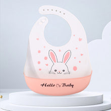 Load image into Gallery viewer, Baby Oil Spray Waterproof Silicone Bib Ultra-thin Saliva Towel, Pattern:, Funny Panda, Bear Baby, Lemon Game, Orange, Lemon Singer, Dinosaurs Athlete, Pear Brothers, Baby Panda, Animal House, Rabbit BATT2, Lion Dot 2, Rabbit Glasses 2, Good Bear 2     ...
