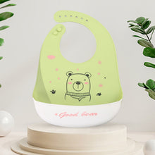 Load image into Gallery viewer, Baby Oil Spray Waterproof Silicone Bib Ultra-thin Saliva Towel, Pattern:, Funny Panda, Bear Baby, Lemon Game, Orange, Lemon Singer, Dinosaurs Athlete, Pear Brothers, Baby Panda, Animal House, Rabbit BATT2, Lion Dot 2, Rabbit Glasses 2, Good Bear 2     ...