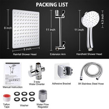 Load image into Gallery viewer, Pressurized Water-Saving Top Spray Handheld Dual Shower Set, Dual Shower Set