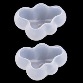 2 PCS Cloud DIY Mirror Silicone Mold, Specification: Large, Small, Medium, Large