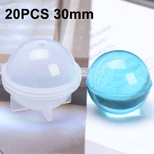 Load image into Gallery viewer, Crystal Epoxy Ball Silicone Mould DIY Handmade Jewelry Sphere Making Mould, 20 PCS 20mm, 20 PCS 30mm, 10 PCS 40mm, 4 PCS 50mm, 4 PCS  60mm