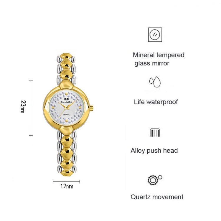 BS Bee Sister FA1691  Ladies Diamond Watch Jewelry Chain Watch