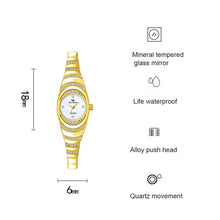 Load image into Gallery viewer, BS Bee Sister  FA1540  Ladies Oval Small Chain Watch with Diamonds