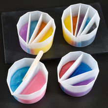Load image into Gallery viewer, 2 PCS DIY Crystal Epoxy Color Separation Cup Silicone Toning Cup, Style:, 2 PCS 2 Grid, 2 PCS 3 Grid, 2 PCS 4 Grid, 2 PCS 5 Grid