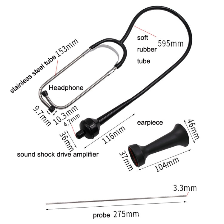 Car Engine Cylinder Abnormal Sound Stethoscope Detection Auto Repair Tool, Car Engine Cylinder Repair Tool