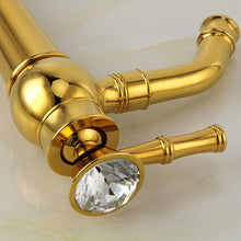 Load image into Gallery viewer, All Bronze Bathroom Basin Hot And Cold Water Faucet, Style:, Electroplated Short Model, Electroplated Short Model+Water Inlet Pipe, Electroplated High Model, Electroplated High Model+Water Inlet Pipe, Gold Short Model, Gold Short Model+Water Inlet Pipe...
