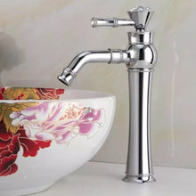 Load image into Gallery viewer, All Bronze Bathroom Basin Hot And Cold Water Faucet, Style:, Electroplated Short Model, Electroplated Short Model+Water Inlet Pipe, Electroplated High Model, Electroplated High Model+Water Inlet Pipe, Gold Short Model, Gold Short Model+Water Inlet Pipe...
