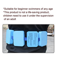 Load image into Gallery viewer, EVA Training Pool Foam Belt Adjustable Back Floating Foam Swimming Floating Waistband