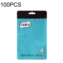 Load image into Gallery viewer, 100 PCS Thumb Type Data Cable Packaging Bag Thickened Plastic Ziplock Bag