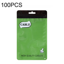 Load image into Gallery viewer, 100 PCS Thumb Type Data Cable Packaging Bag Thickened Plastic Ziplock Bag