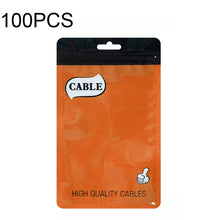 Load image into Gallery viewer, 100 PCS Thumb Type Data Cable Packaging Bag Thickened Plastic Ziplock Bag