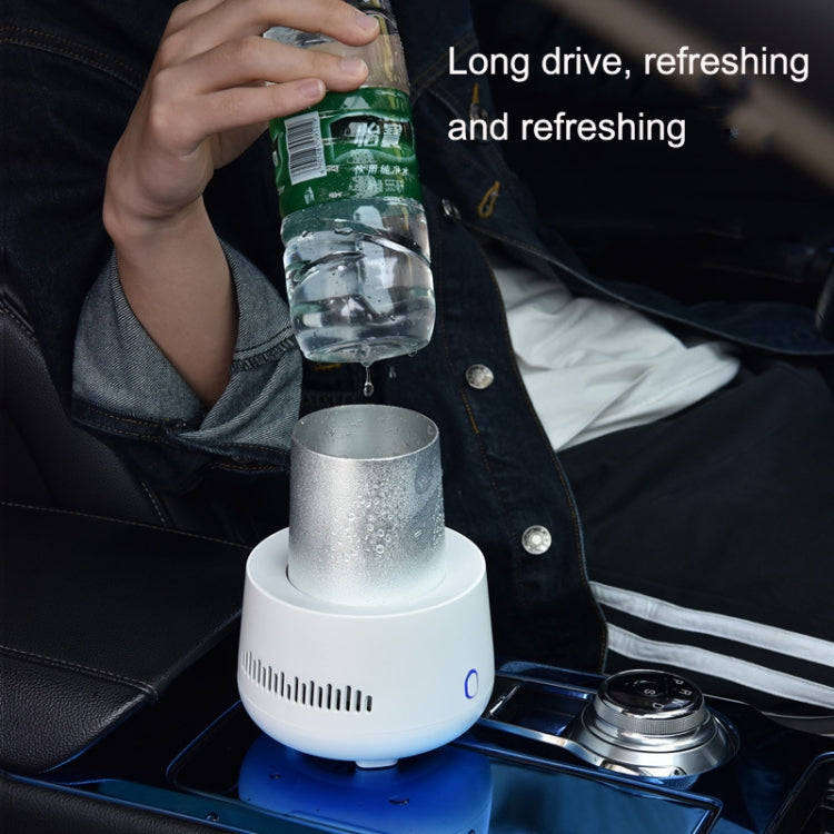 Car Mini Refrigerator Portable Household Freezer Refrigeration Cup, White