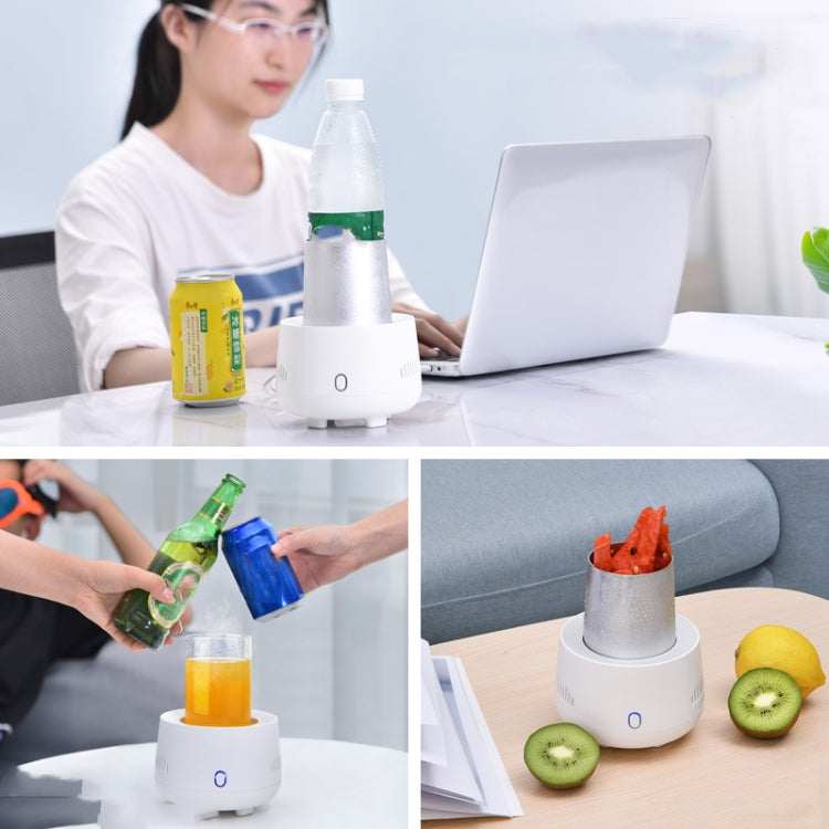 Car Mini Refrigerator Portable Household Freezer Refrigeration Cup, White
