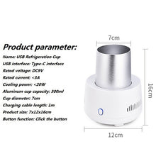 Load image into Gallery viewer, Car Mini Refrigerator Portable Household Freezer Refrigeration Cup, White