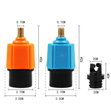 Load image into Gallery viewer, For Paddle Kayak Surfboard Valve Adapter Car Pump Conversion Head, Orange, Blue