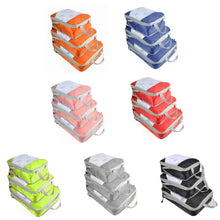 Load image into Gallery viewer, 3 PCS/Set Travel Waterproof Compression Clothes Storage Bag, Orange With Net, Nevy With Net, Pink With Net, Red With Net, Green With Net, Gray With Net, Black With Net, Gray Without Net, Black Without Net, Red Without Net, Blue Without Net             ...