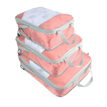 Load image into Gallery viewer, 3 PCS/Set Travel Waterproof Compression Clothes Storage Bag, Orange With Net, Nevy With Net, Pink With Net, Red With Net, Green With Net, Gray With Net, Black With Net, Gray Without Net, Black Without Net, Red Without Net, Blue Without Net             ...