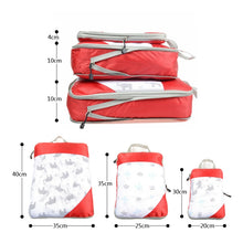 Load image into Gallery viewer, 3 PCS/Set Travel Waterproof Compression Clothes Storage Bag, Orange With Net, Nevy With Net, Pink With Net, Red With Net, Green With Net, Gray With Net, Black With Net, Gray Without Net, Black Without Net, Red Without Net, Blue Without Net             ...