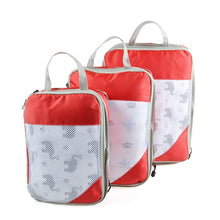 Load image into Gallery viewer, 3 PCS/Set Travel Waterproof Compression Clothes Storage Bag, Orange With Net, Nevy With Net, Pink With Net, Red With Net, Green With Net, Gray With Net, Black With Net, Gray Without Net, Black Without Net, Red Without Net, Blue Without Net             ...