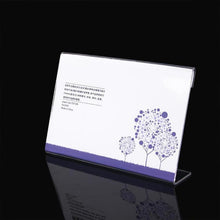 Load image into Gallery viewer, 10 PCS Mini Clear Acrylic Sign Display Stand Label Holder, Label Holder