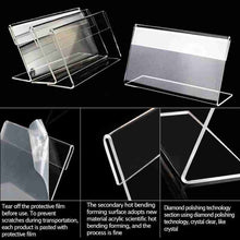 Load image into Gallery viewer, 10 PCS Mini Clear Acrylic Sign Display Stand Label Holder, Label Holder
