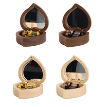 Load image into Gallery viewer, Wooden Heart Shape With Mirror Music Box Ornaments