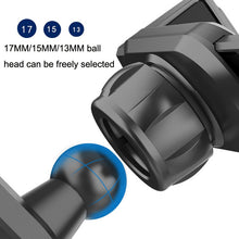 Load image into Gallery viewer, Car Extension Hook Mobile Phone Bracket Accessories Round Air Outlet Bracket, 13mm Ball Head, 15mm Ball Head, 17mm Ball Head