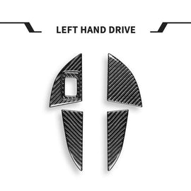 For BMW X1 F48/X2 F39 5pcs /Set Left-Hand Drive Front Rear Door Storage Box Panel Stickers, Left-Hand Drive