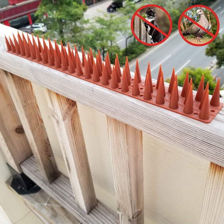Plastic Bird Repellent Thorns Fence Anti-climb Nails, Brown, Green, Grass Green, Transparent, Grey, Black, White, Brick Red