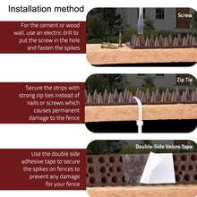 Load image into Gallery viewer, Plastic Bird Repellent Thorns Fence Anti-climb Nails, Brown, Green, Grass Green, Transparent, Grey, Black, White, Brick Red