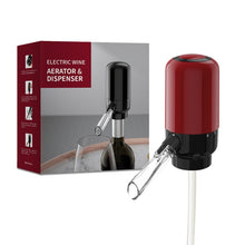 Load image into Gallery viewer, Electric Red Wine Decanter Dispenser,Style:, Black ABS, Red ABS, Stainless Steel, Stainless Steel With Base