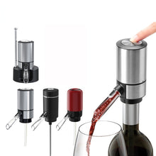 Load image into Gallery viewer, Electric Red Wine Decanter Dispenser,Style:, Black ABS, Red ABS, Stainless Steel, Stainless Steel With Base