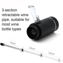Load image into Gallery viewer, Electric Red Wine Decanter Dispenser,Style:, Black ABS, Red ABS, Stainless Steel, Stainless Steel With Base