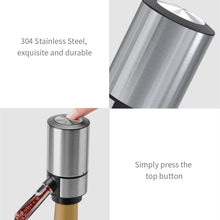 Load image into Gallery viewer, Electric Red Wine Decanter Dispenser,Style:, Black ABS, Red ABS, Stainless Steel, Stainless Steel With Base