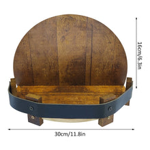 Load image into Gallery viewer, Wall-mounted Wooden Wine Display Stand Storage Rack, Wall-mounted Wine Rack