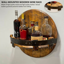 Load image into Gallery viewer, Wall-mounted Wooden Wine Display Stand Storage Rack, Wall-mounted Wine Rack