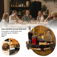 Load image into Gallery viewer, Wall-mounted Wooden Wine Display Stand Storage Rack, Wall-mounted Wine Rack