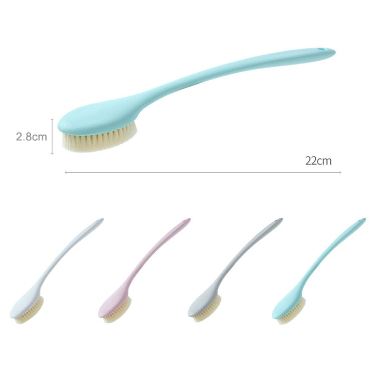 Long Handle Soft Hair Bathing Brush Nylon Hair Massage Brush, Soft Hair Pink, Soft Hair White, Soft Hair Grey, Soft Hair Blue