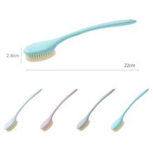Load image into Gallery viewer, Long Handle Soft Hair Bathing Brush Nylon Hair Massage Brush, Soft Hair Pink, Soft Hair White, Soft Hair Grey, Soft Hair Blue