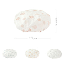 Load image into Gallery viewer, Waterproof Shower Hat Adult Women Bathing Hair Cover Anti-fume Hair Cover, 1 PCS Apricot, 1 PCS Grey, 1 PCS Pink